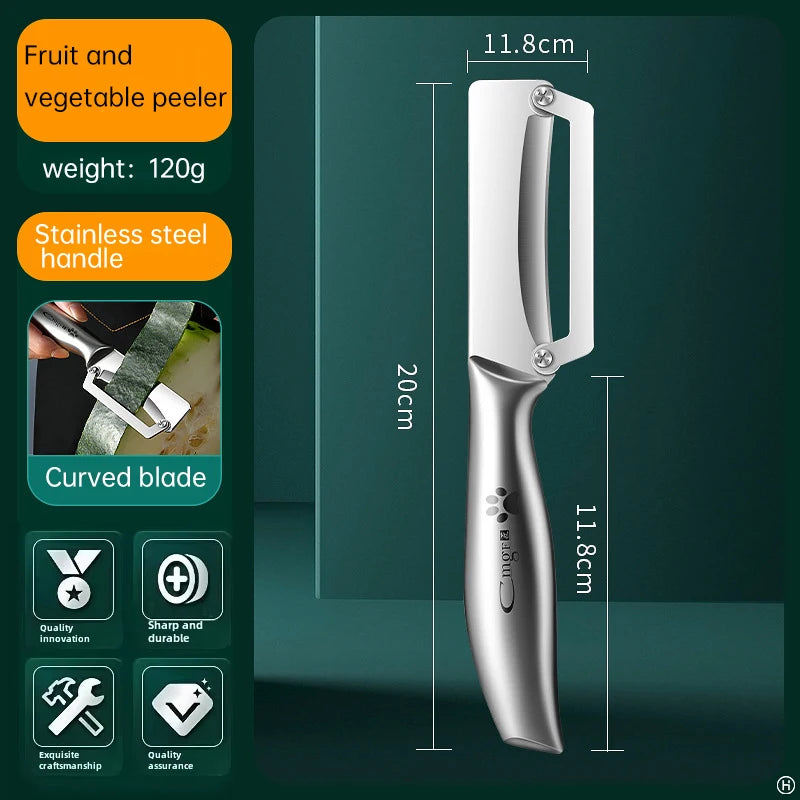 XUANXIANG Stainless Steel Peeler With Wooden Handle For Fruits And Vegetables