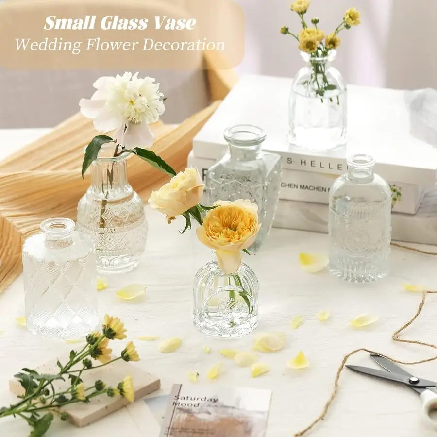 Bud Vase Set of 32 Glass Vases for Wedding Centerpieces