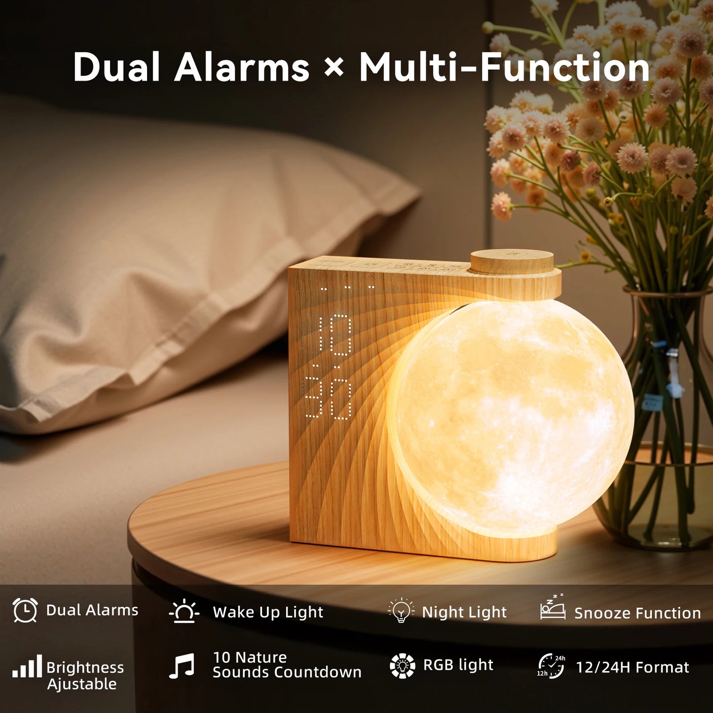RETEYUNG Sunrise Alarm Clock for Heavy Sleepers