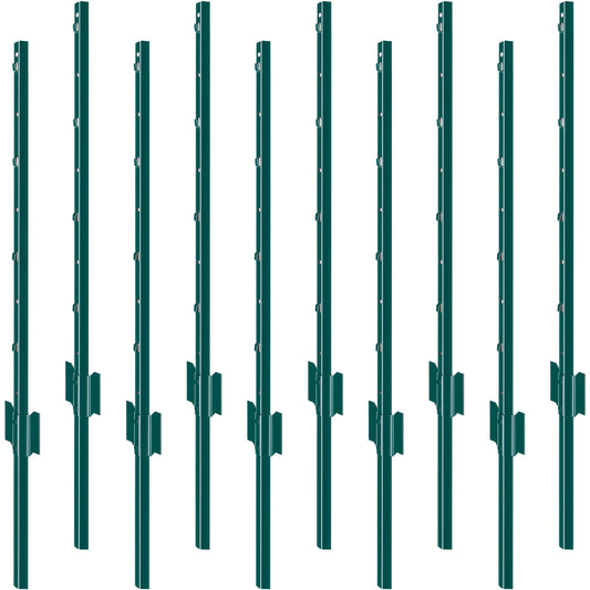 SucceBuy Heavy Duty Steel T Post Fence Stakes For Yards