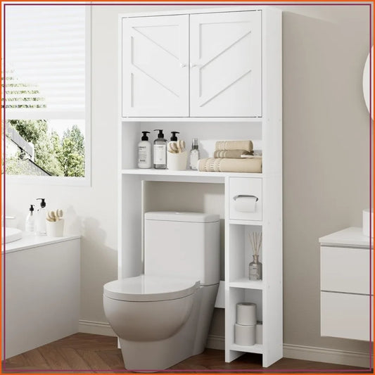 Over Toilet Storage Cabinet With Toilet Paper Holder