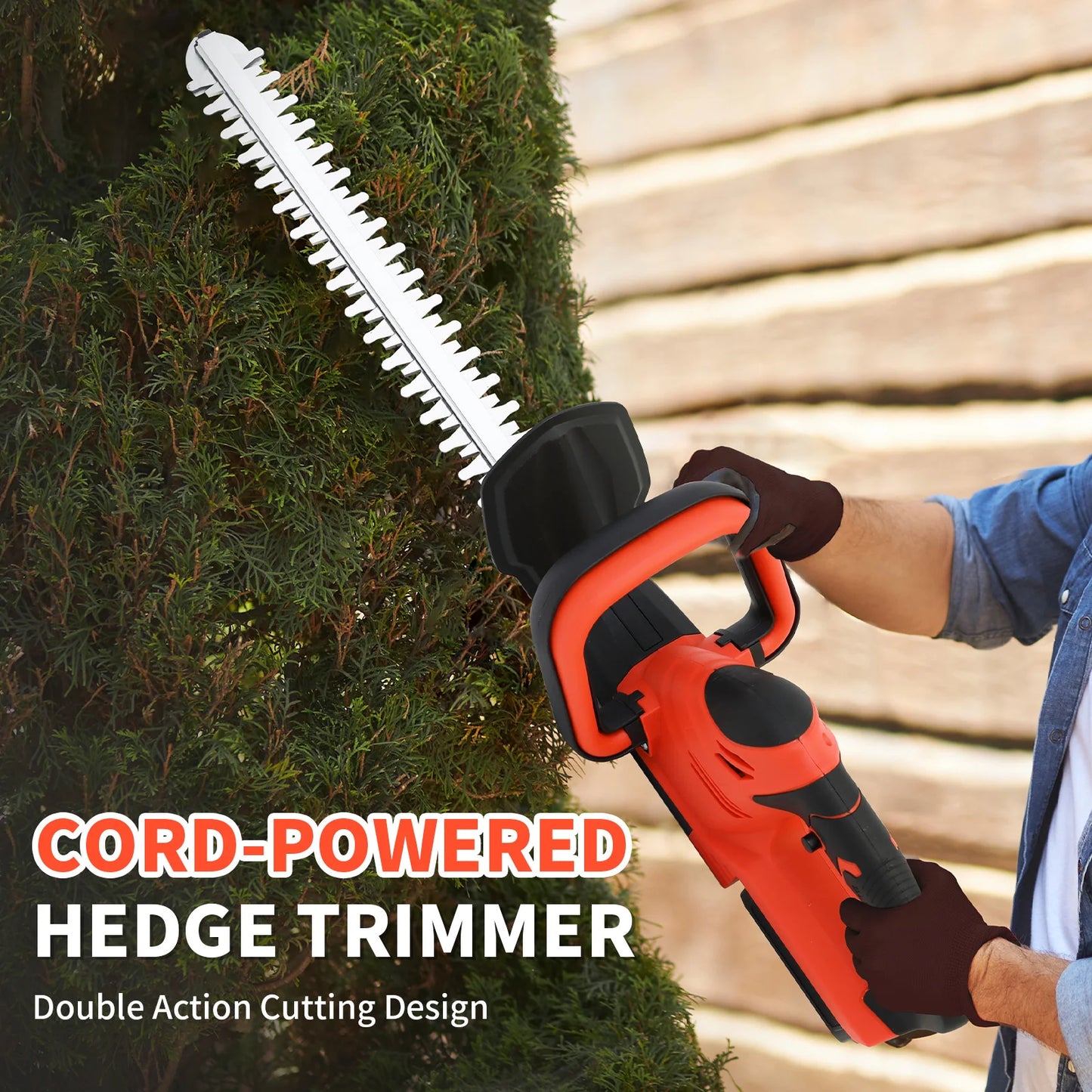 Cordless Hedge Trimmer With Battery Charger
