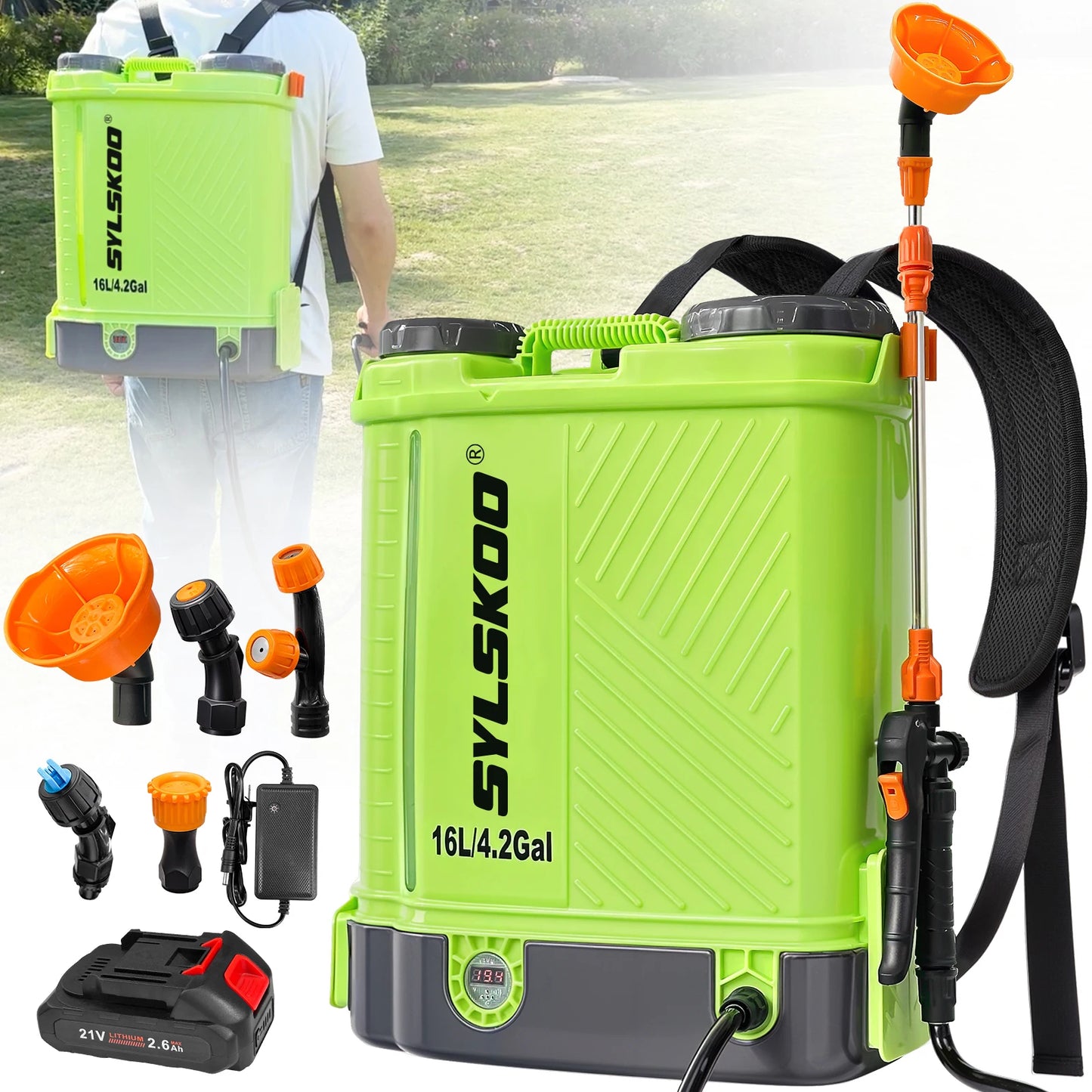 Electric Garden Sprayer 100 PSI, Compatible With 18V Battery