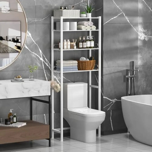 Over The Toilet Storage Rack, Freestanding Bathroom Organizer Shelves