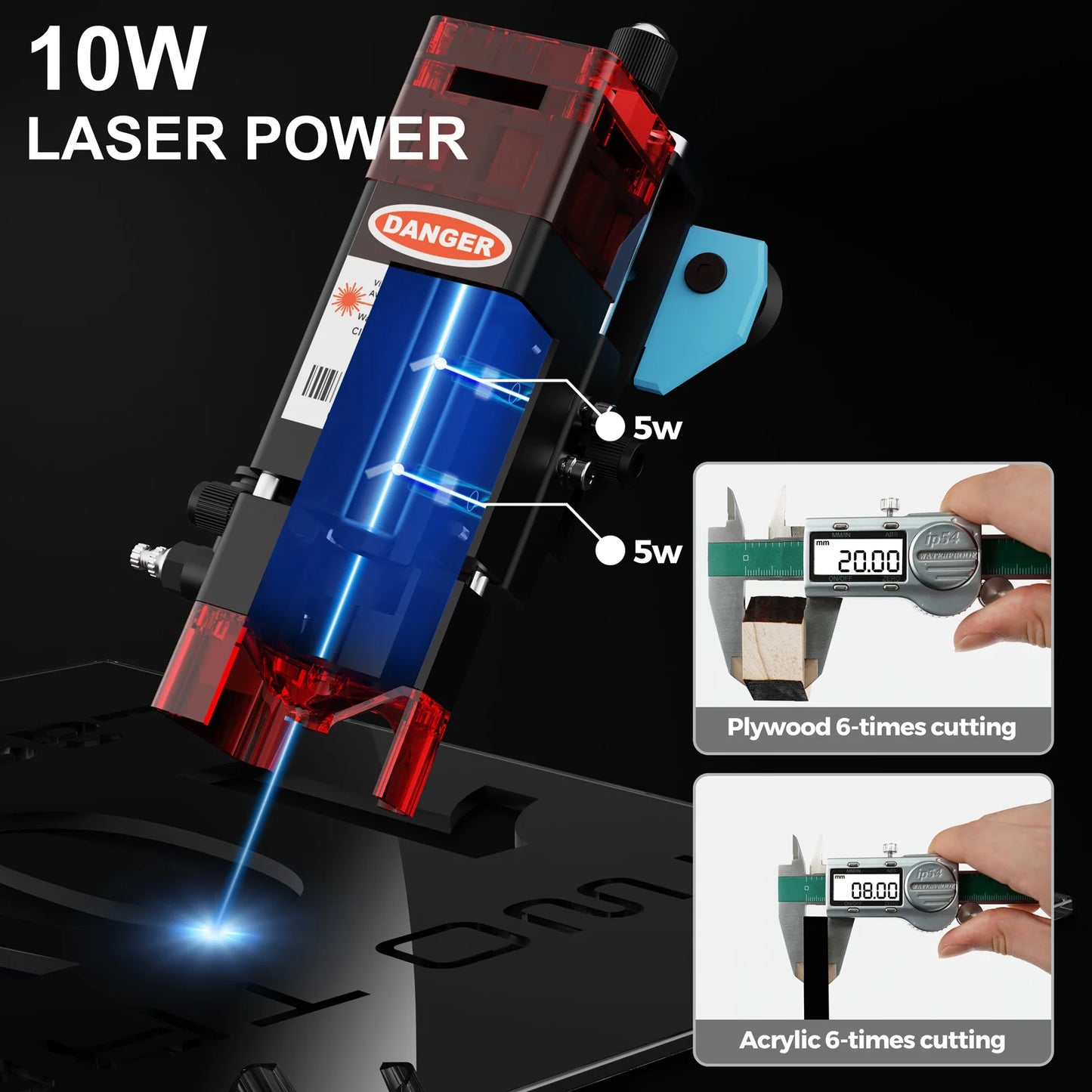 Two Trees TTS-10 Pro 80W Laser Engraver for DIY Projects