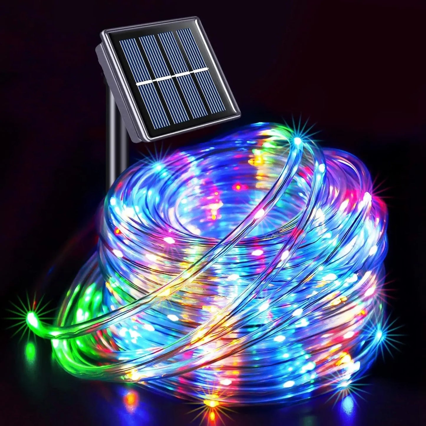 IEEYEEY LED Solar Rope Light For Outdoor Garden Decor