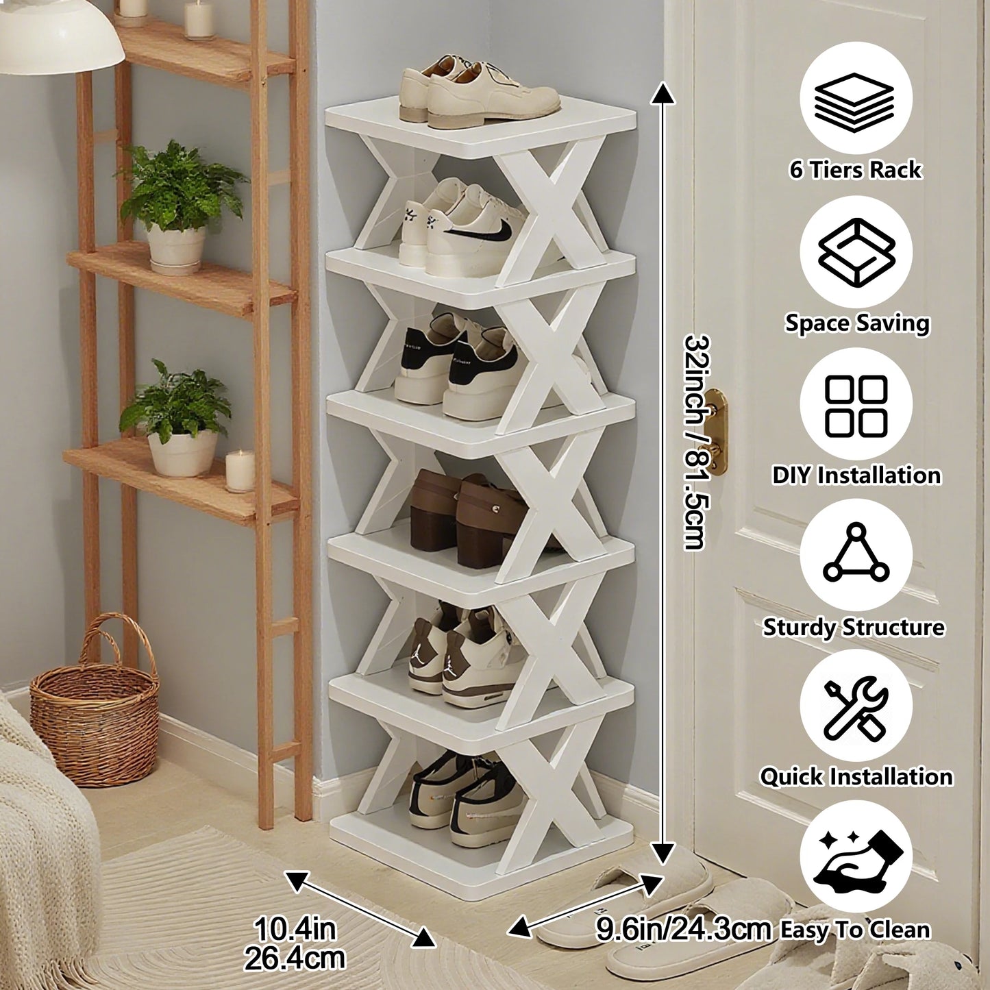 Detachable Shoe Rack Storage Organizer Multi Layer Shelf Cabinet