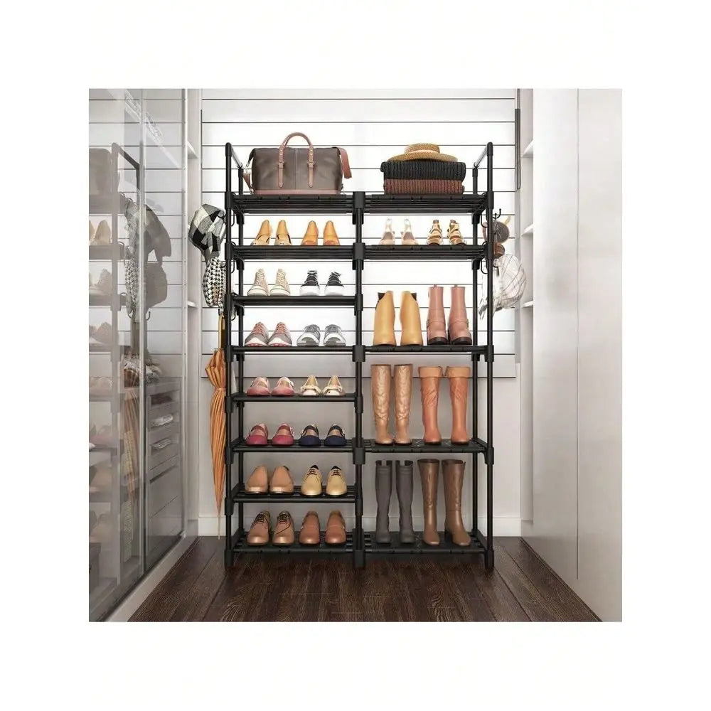 XMSJ 8-Tier Shoe Rack Organizer For Closet And Entryway