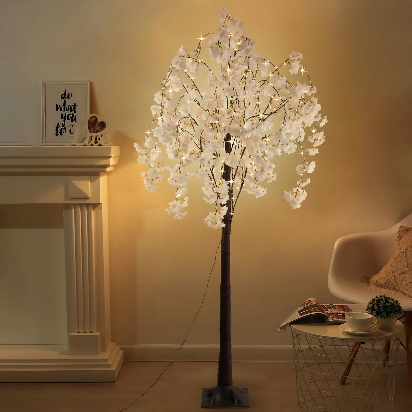 Cherry Blossom Tree Light 6ft Indoor LED With 450 LEDs