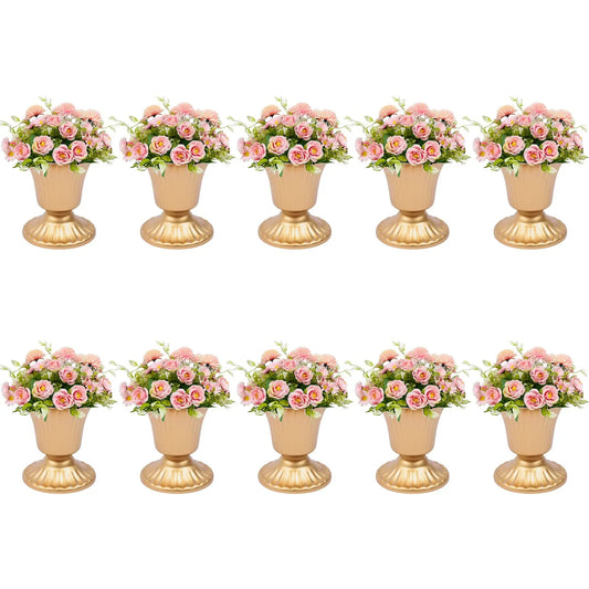 Metal Trumpet Vase Set Weddings And Events 10 Pcs Centerpieces