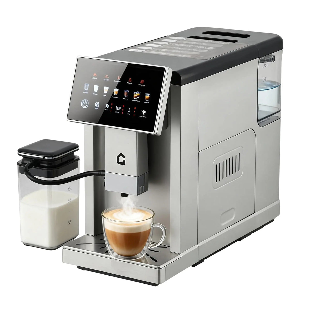 Adoolla Automatic Espresso Machine With Milk Frother And Removable Grinder