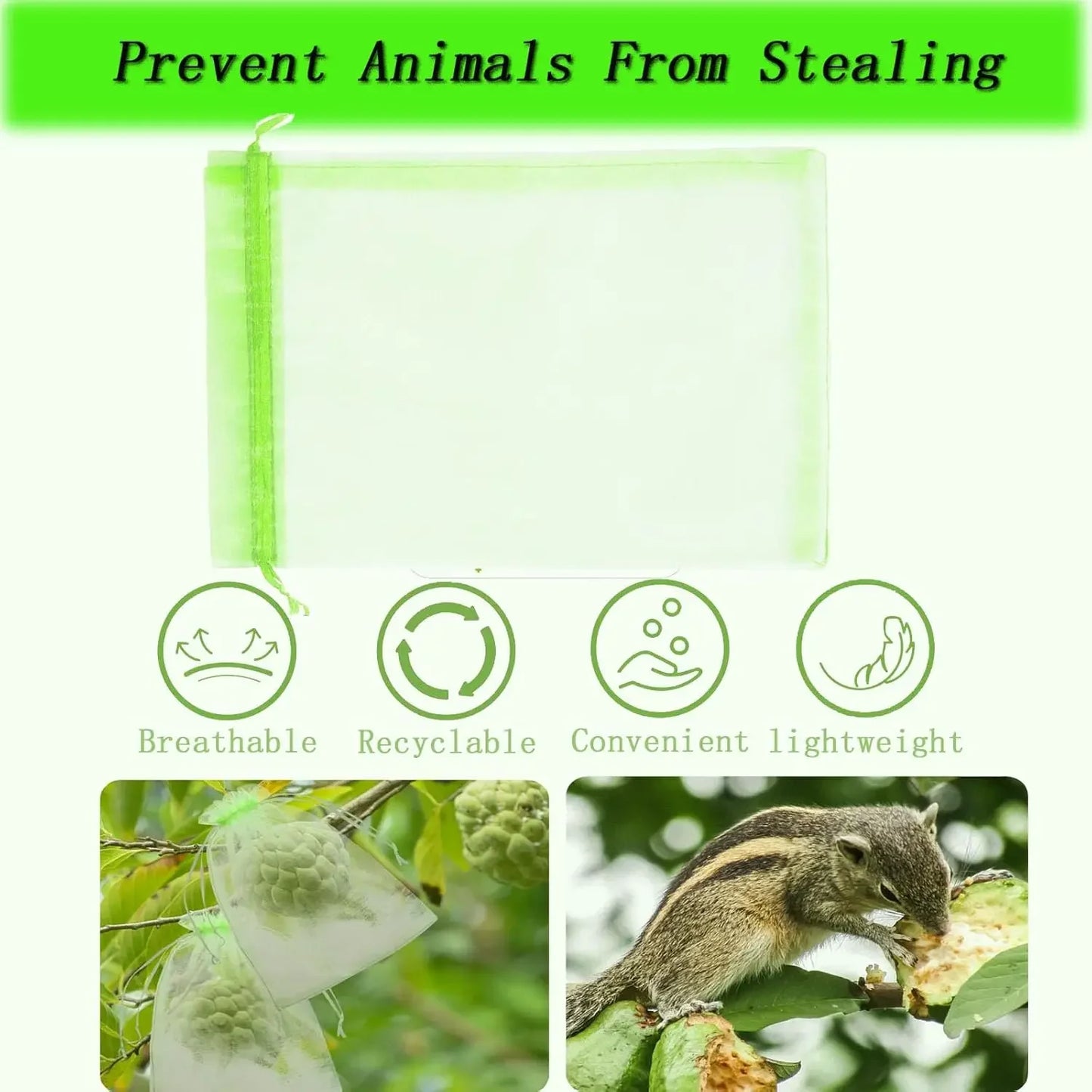 Fruit Protection Bags Barrier Mesh for Strawberry and Grape