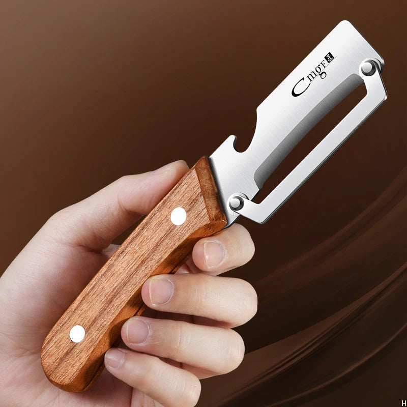 XUANXIANG Stainless Steel Peeler With Wooden Handle For Fruits And Vegetables