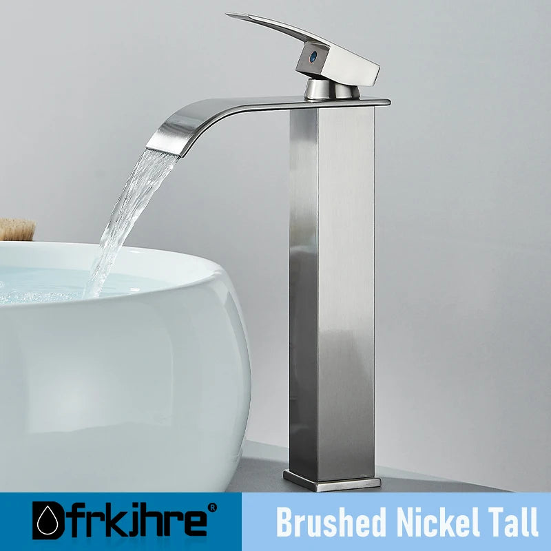 Dfrkjhre Copper Core Waterfall Basin Faucet Bathroom And Kitchen