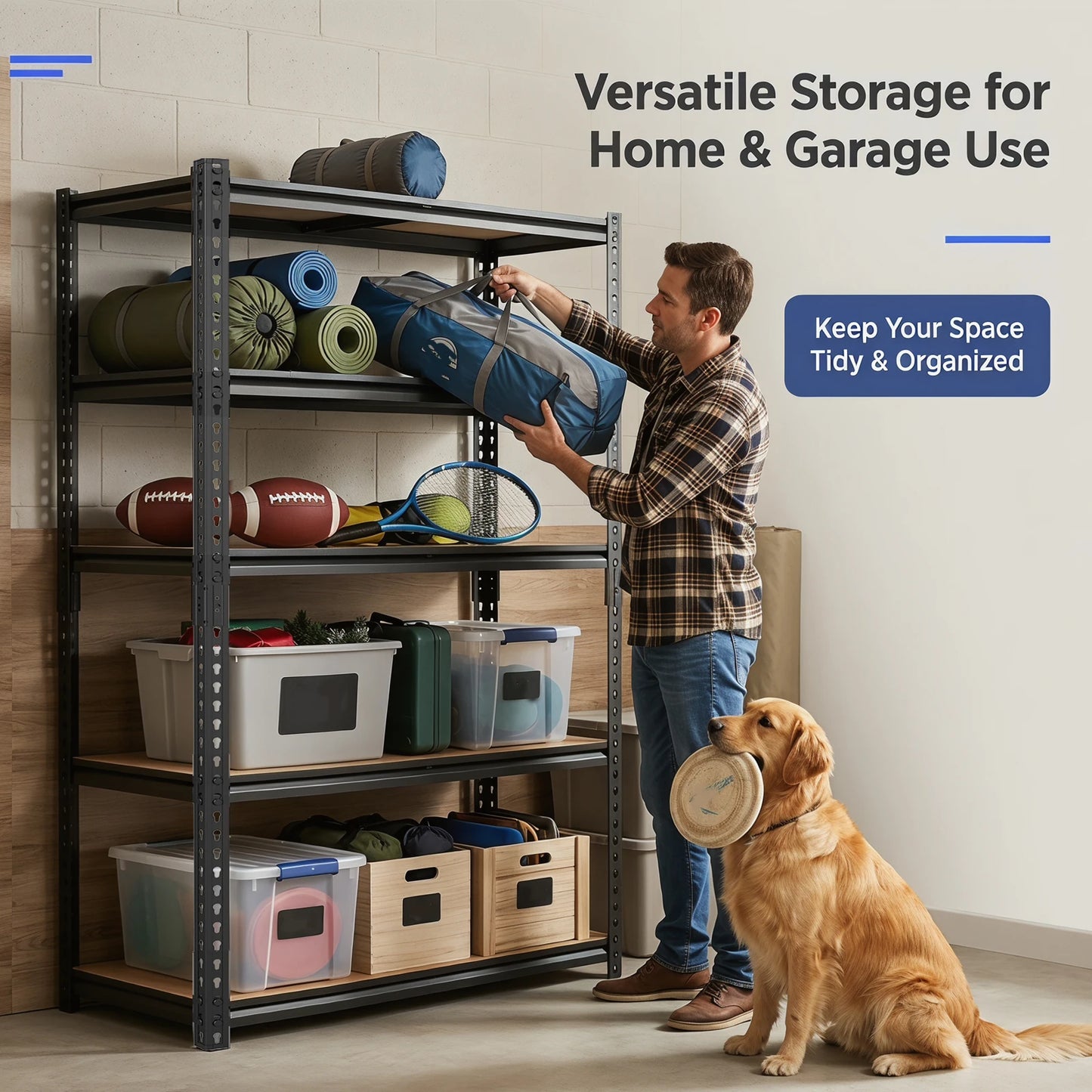 Heavy Duty Industrial Metal Storage Shelves With Adjustable Shelving Unit