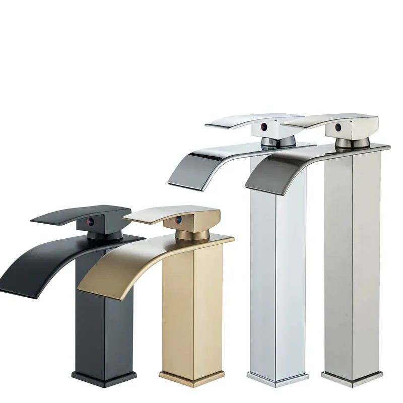 Dfrkjhre Copper Core Waterfall Basin Faucet Bathroom And Kitchen