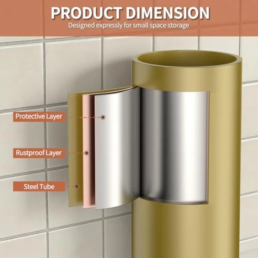 Three-Tier Over-The-Toilet Storage Shelf Freestanding Bathroom Organizer