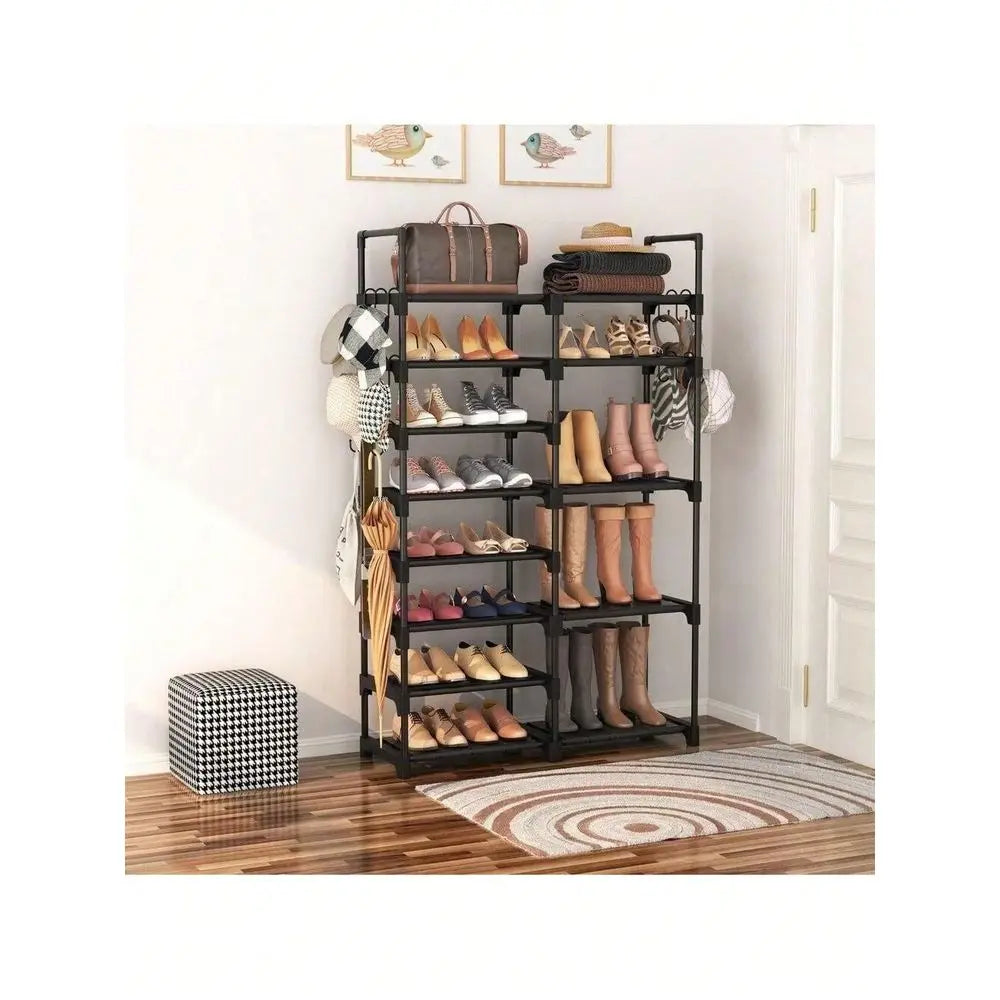 XMSJ 8-Tier Shoe Rack Organizer For Closet And Entryway
