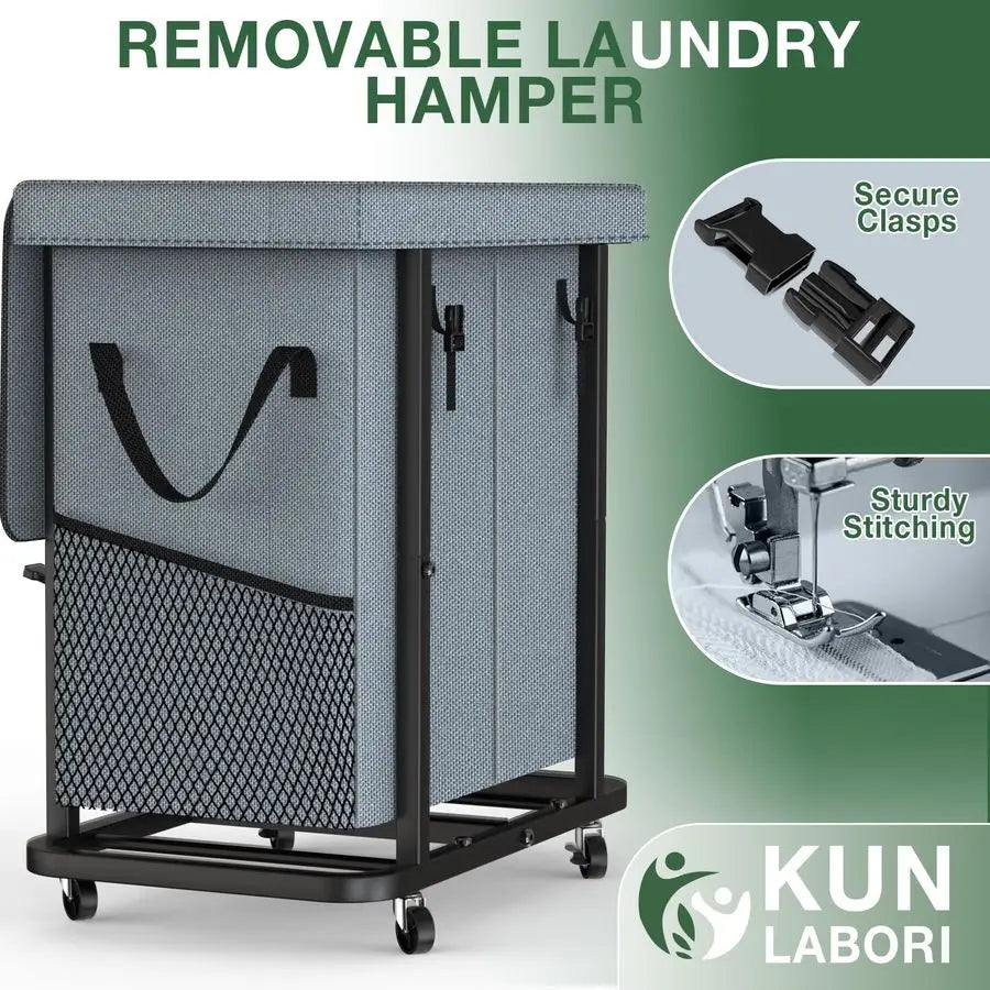 Gal190L High Grade Large Laundry Basket With Wheels