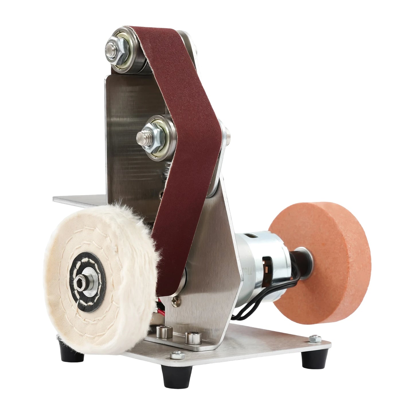 Mini Belt Sander, 7-Speed, 4000-9000 RPM, Stainless Steel Copper Motor