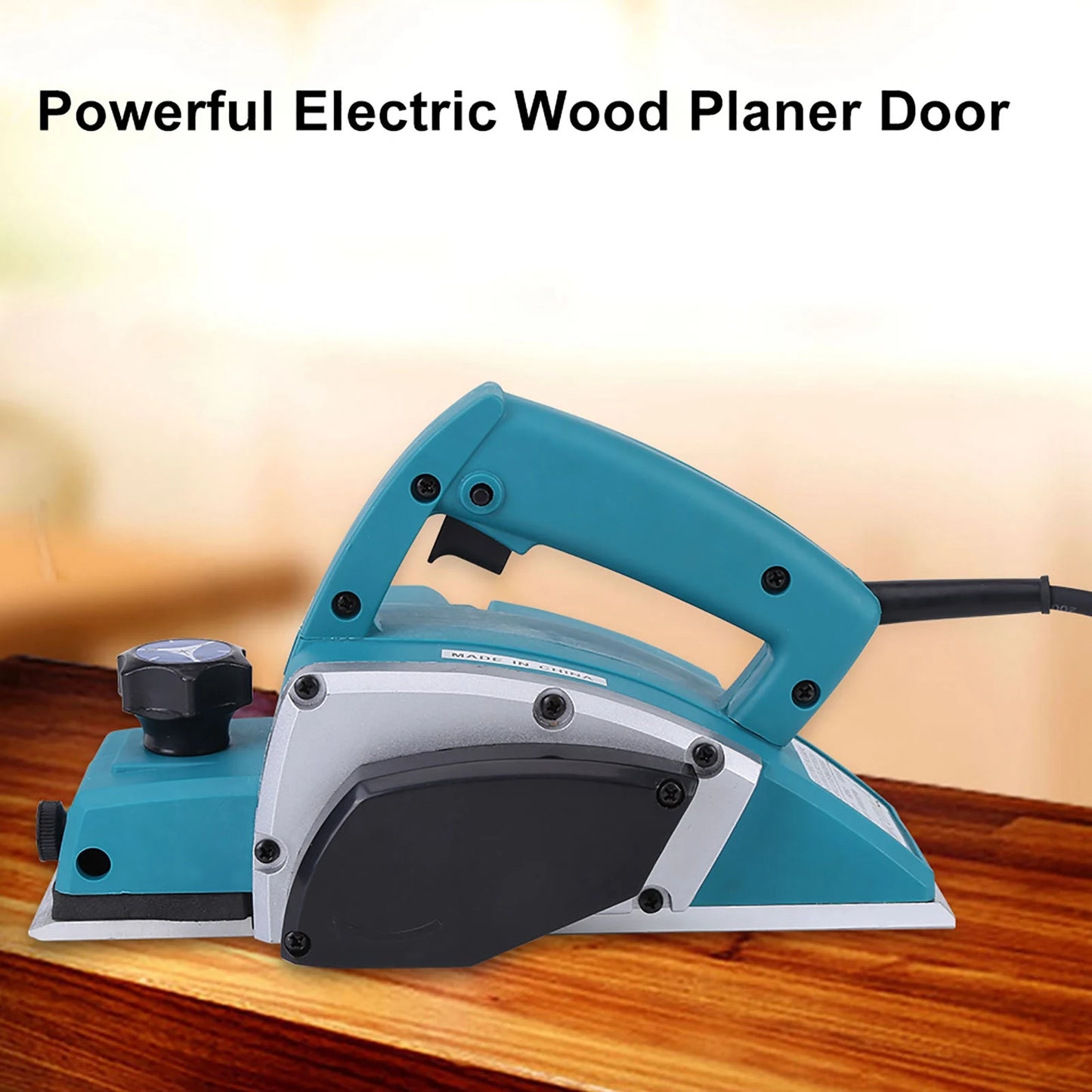 800W Portable Electric Wood Planer Handheld 16000RPM High Speed