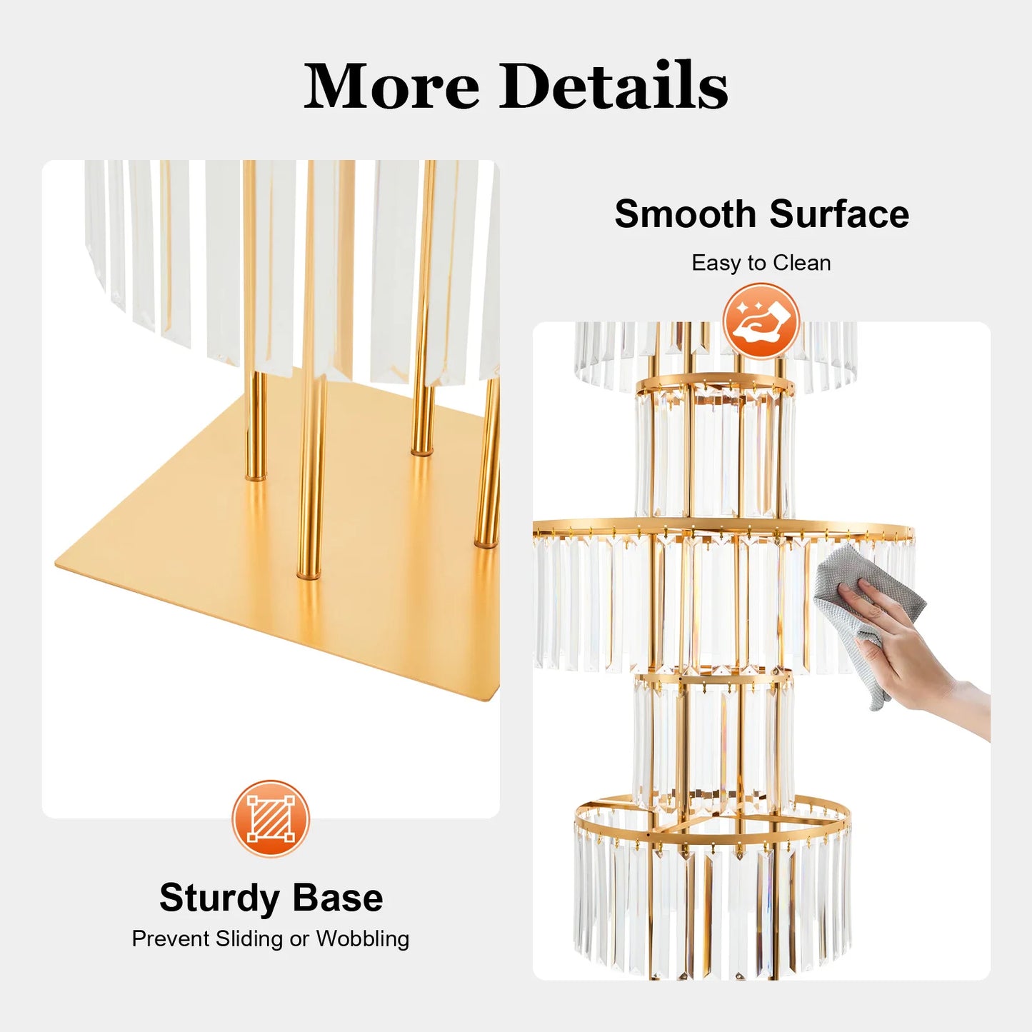 Five Tier Round Flower Stand Wedding Centerpieces