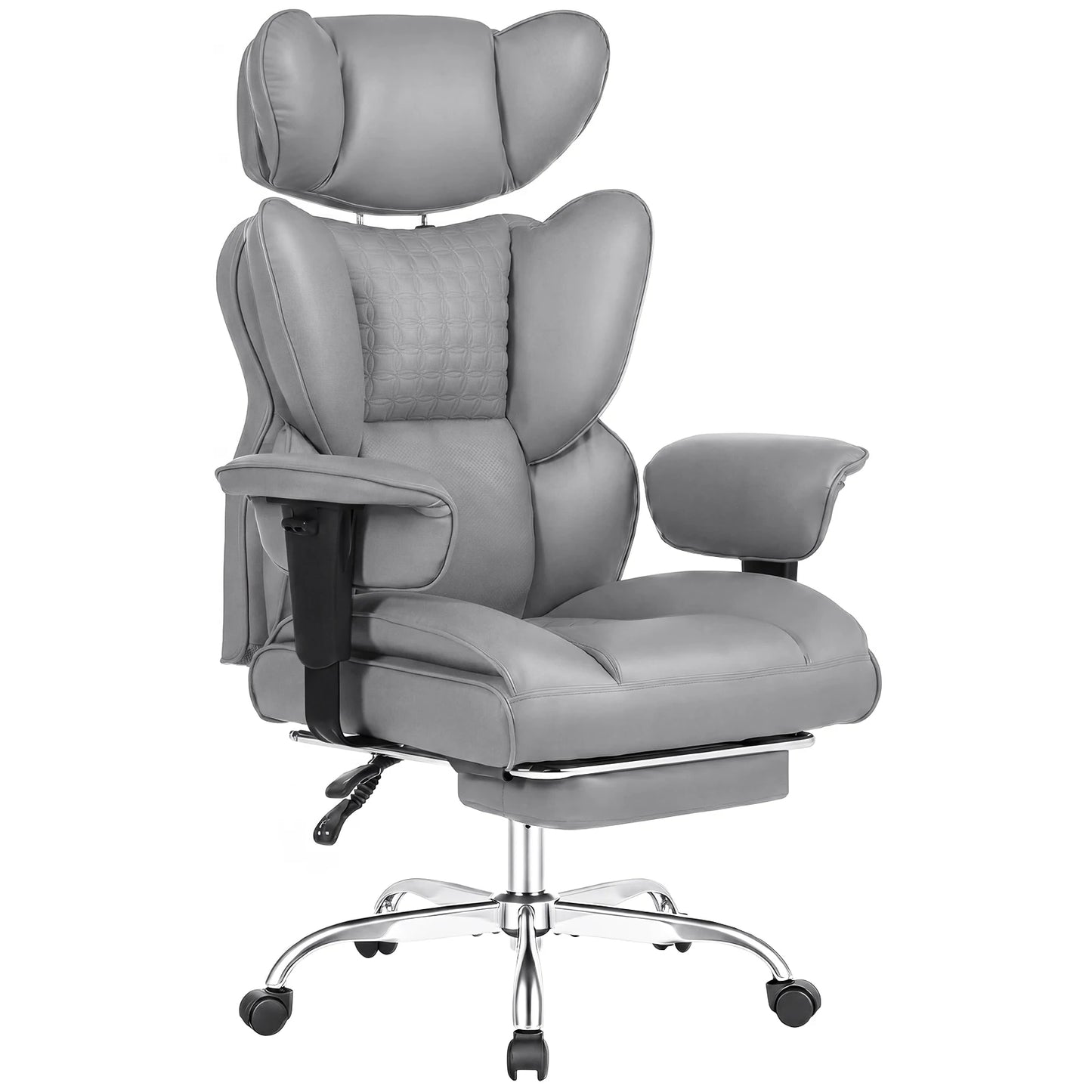 JHK Ergonomic Adjustable Armrests Computer Chair With Footrest