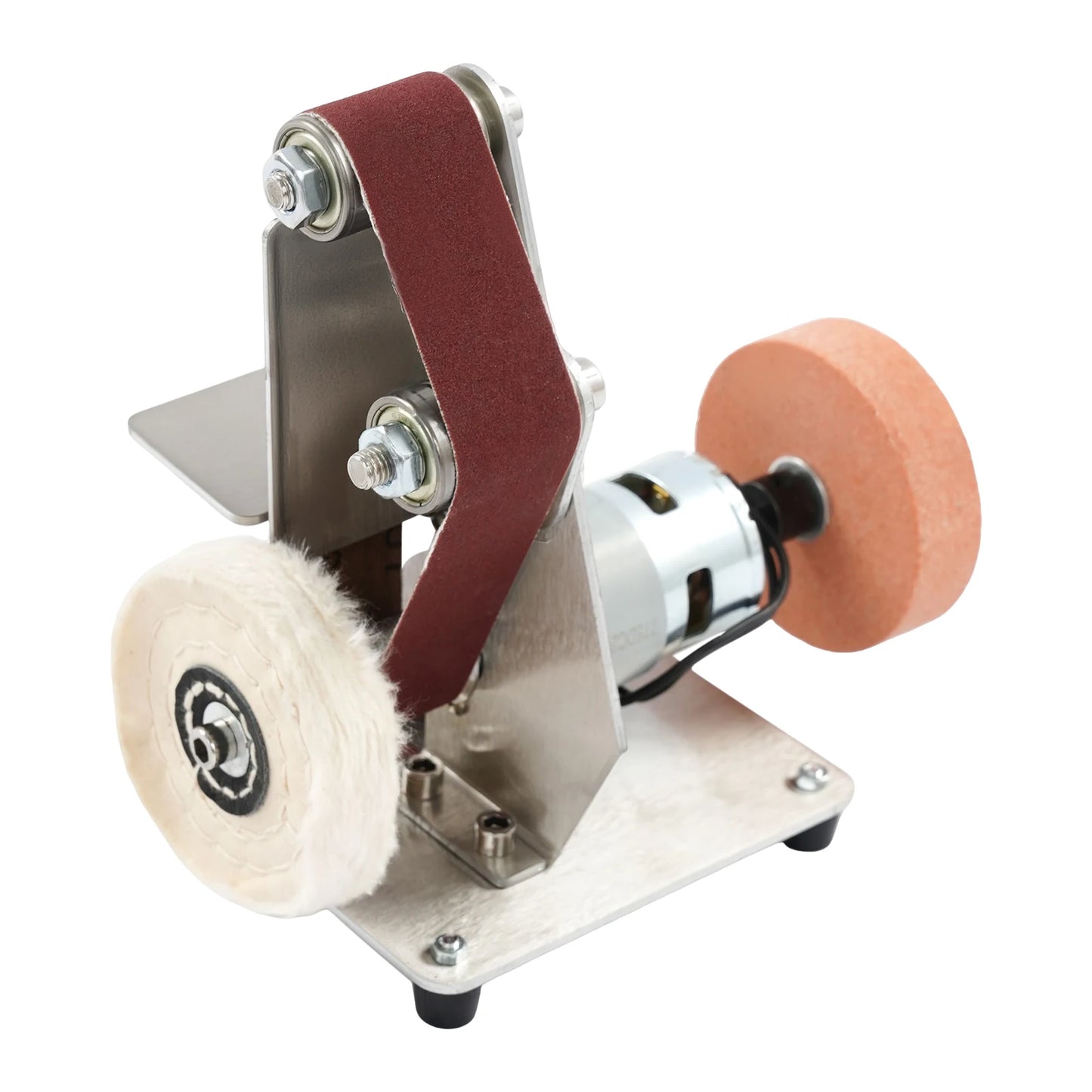 Mini Belt Sander, 7-Speed, 4000-9000 RPM, Stainless Steel Copper Motor