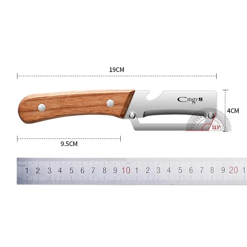 XUANXIANG Stainless Steel Peeler With Wooden Handle For Fruits And Vegetables