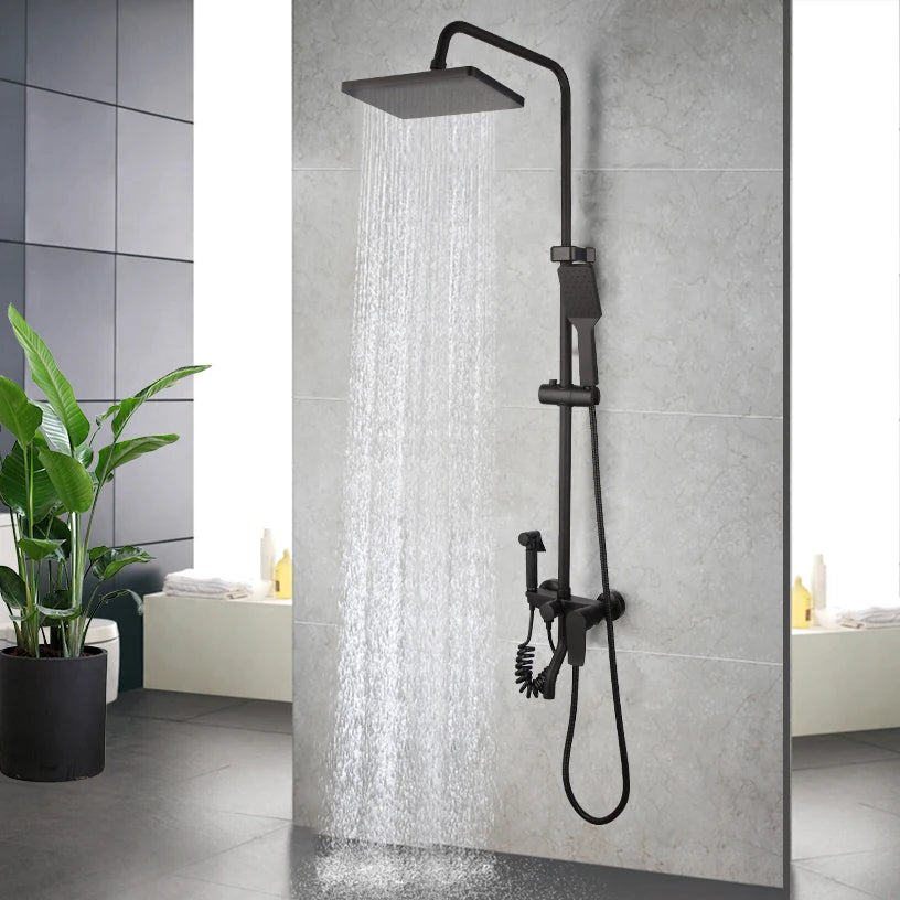 Sinlaku Bathroom Rainfall Shower Mixer Faucet System