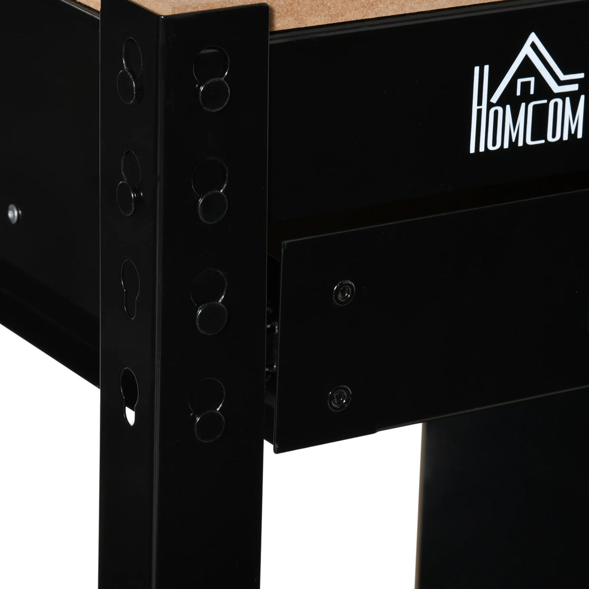 HOMCOM Multipurpose Workbench With Drawer, Pegboard And Lockable Storage