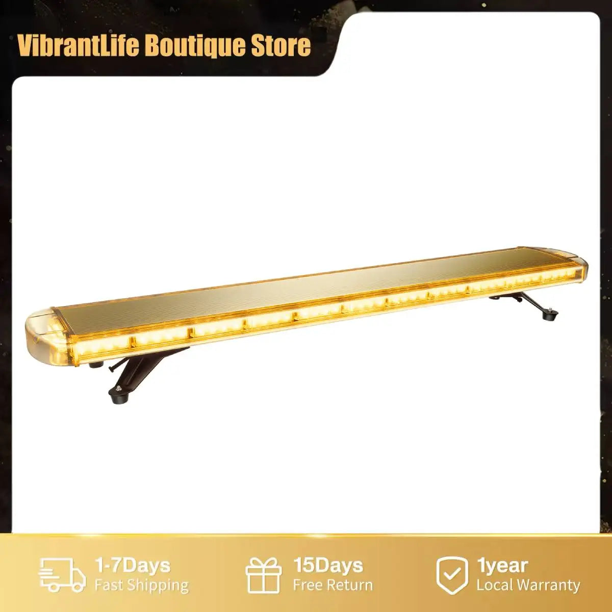 Emergency 96LED 360 Degree Strobe Light Bar With Remote Control