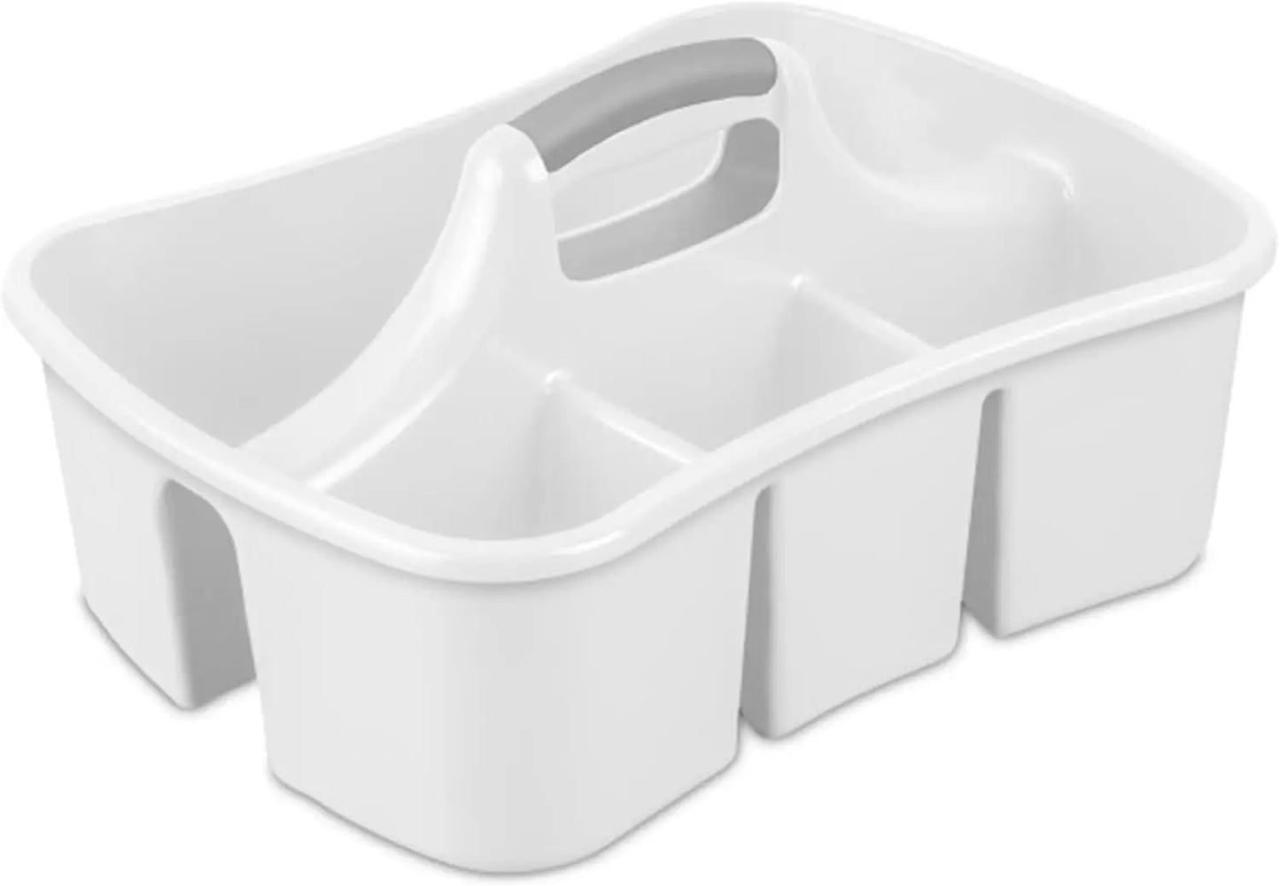 XMSJ 6 Pack Divided Ultra Caddy Plastic Storage Organizer