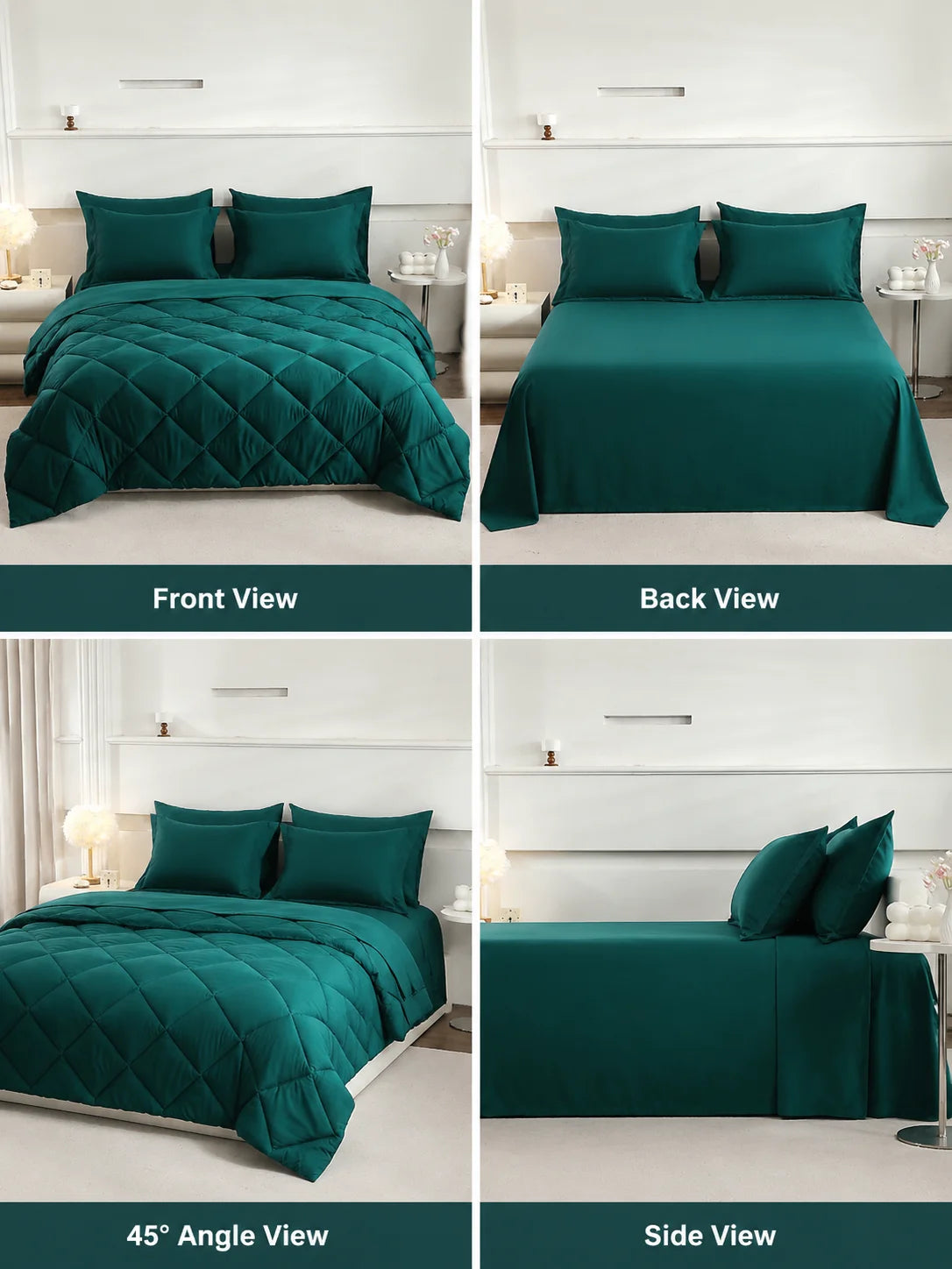 EasYum Bedding Sets With Comforter And Pillowcases For Home