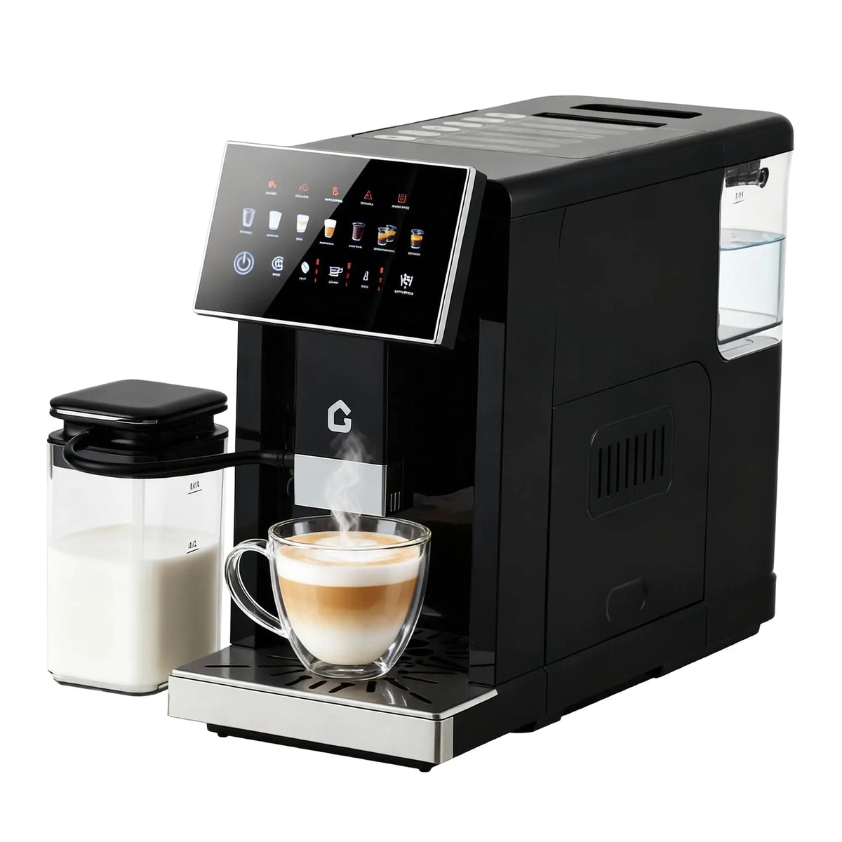 Adoolla Automatic Espresso Machine With Milk Frother And Removable Grinder