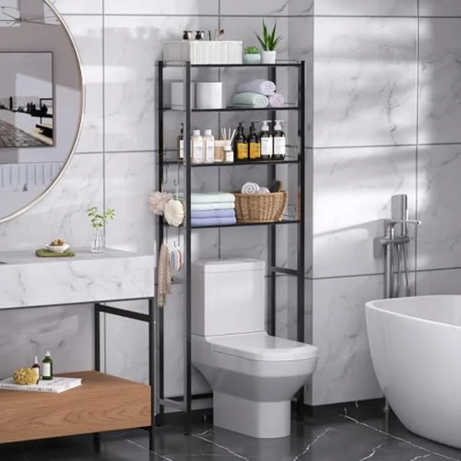 Over The Toilet Storage Rack, Freestanding Bathroom Organizer Shelves
