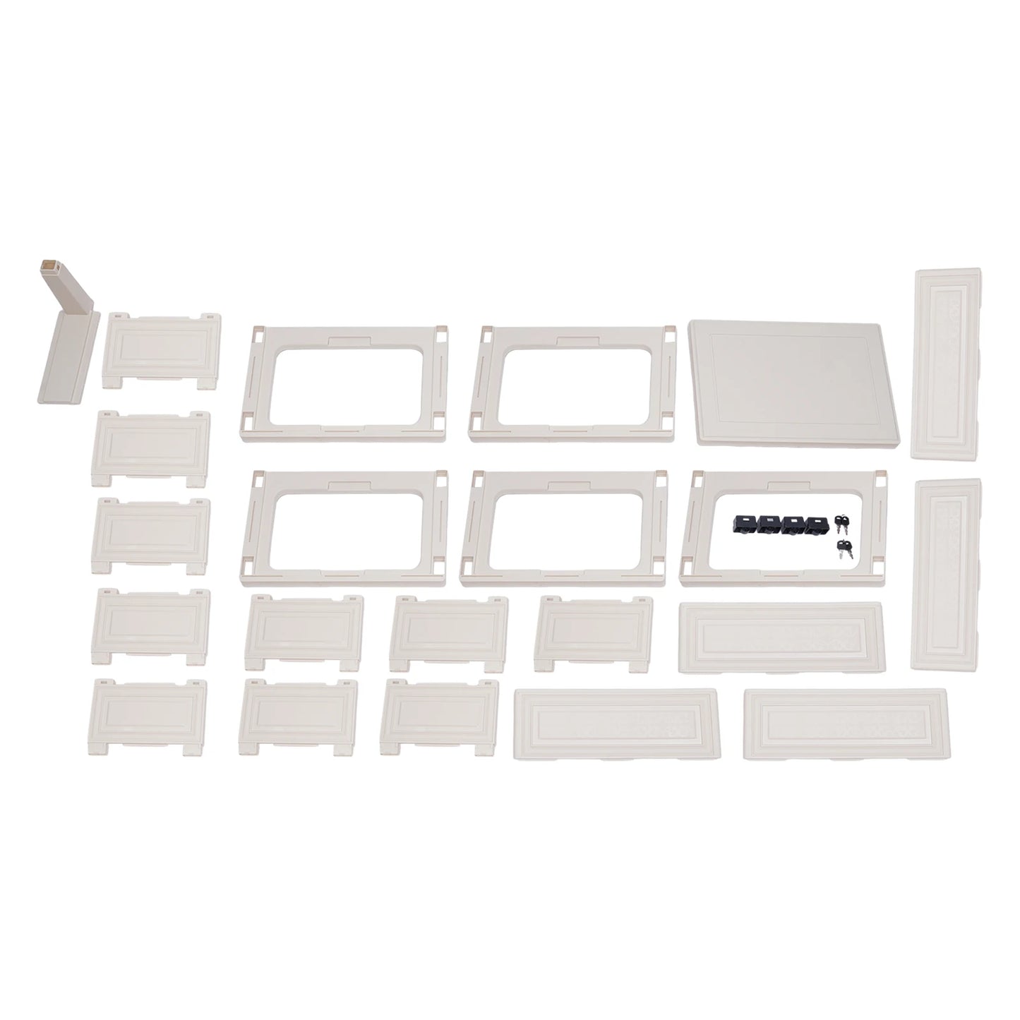 Bymaocar Six-Drawer Plastic Storage Cabinet With Wheels And Lock