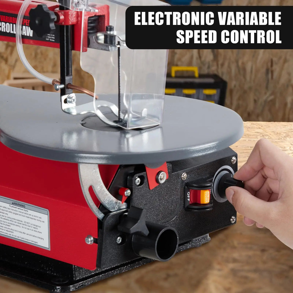 Variable Speed Scroll Saw With LED Light Adjustable Work Table