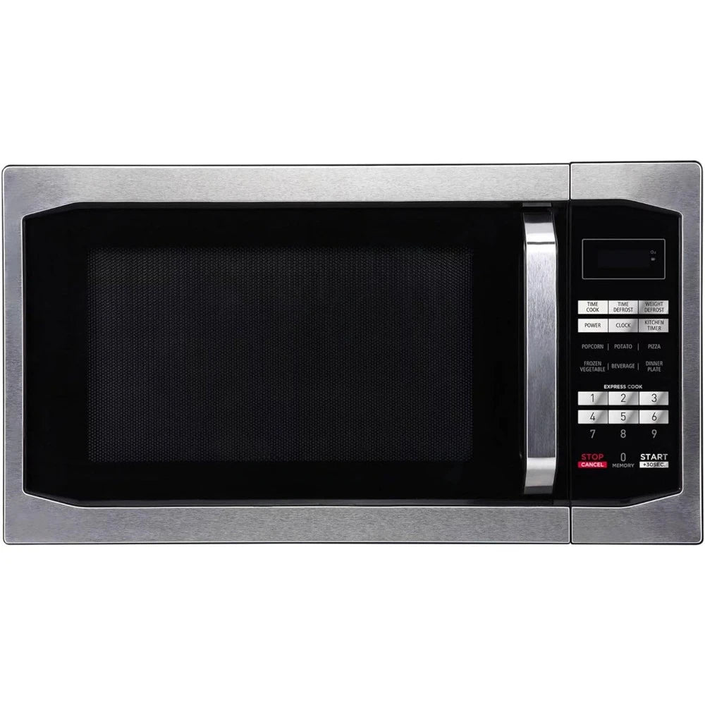 Stainless Steel 1100W Digital Programmable Countertop Microwave