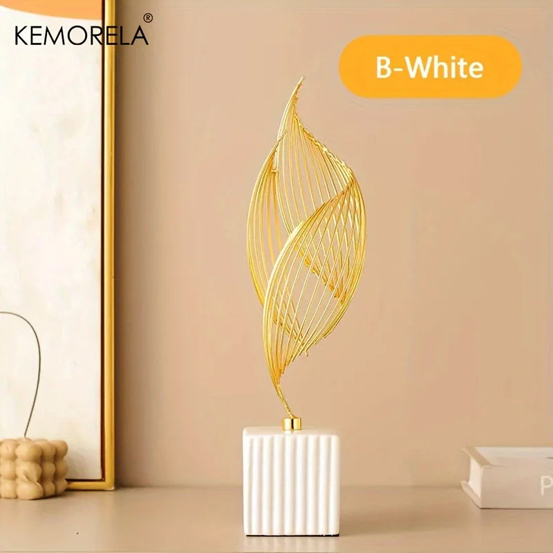KEMORELA Ceramic Statue Nordic Creative Light Luxury Home Decor Figurine