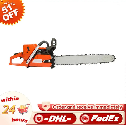 Gasoline Chainsaw Hand Start for Wood Cutting Farm Garden