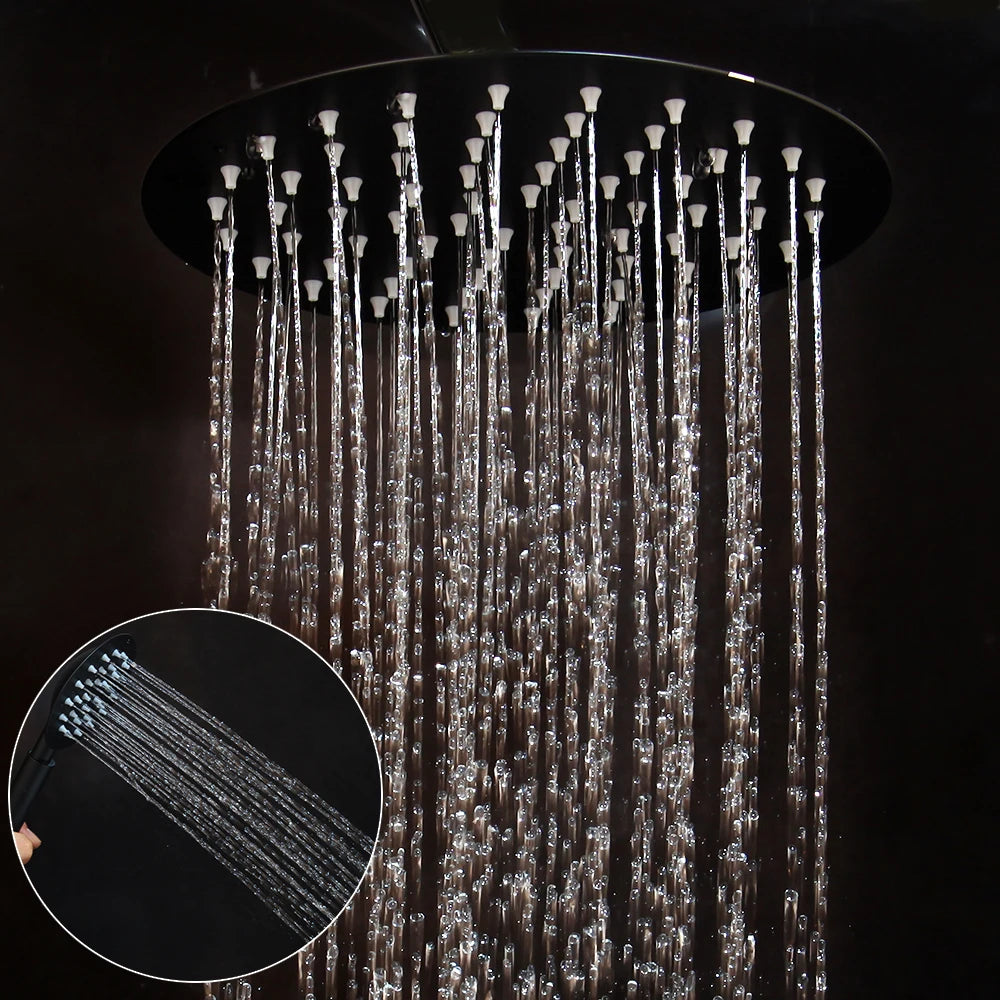Sinlaku Bathroom Rainfall Shower Mixer Faucet System