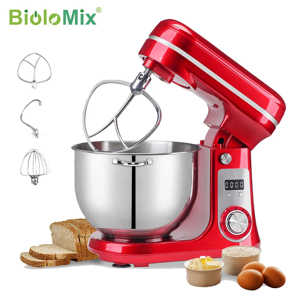 BioloMix Stand Mixer Blender With Quiet Motor And Dough Kneading