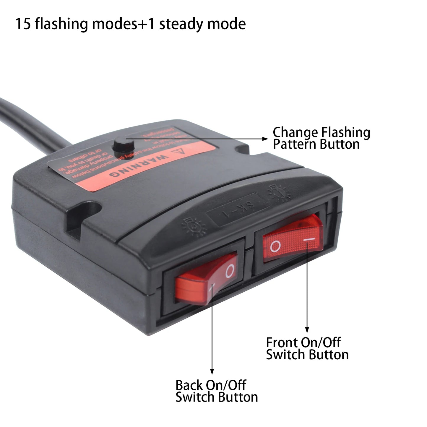 96LED 360 Degree Safety Strobe Light Bar With Remote