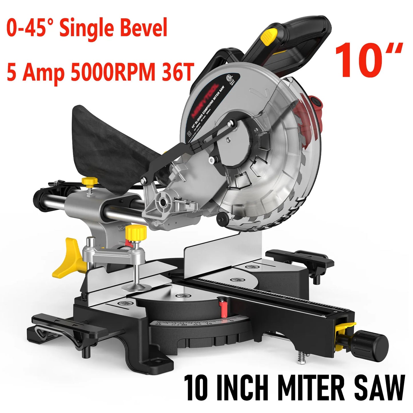 Marvtool Compound Sliding Miter Saw 5 Amp 36 Tooth Blade
