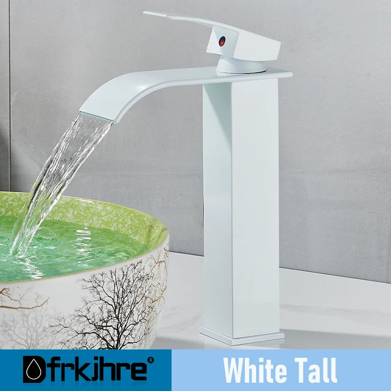 Dfrkjhre Copper Core Waterfall Basin Faucet Bathroom And Kitchen