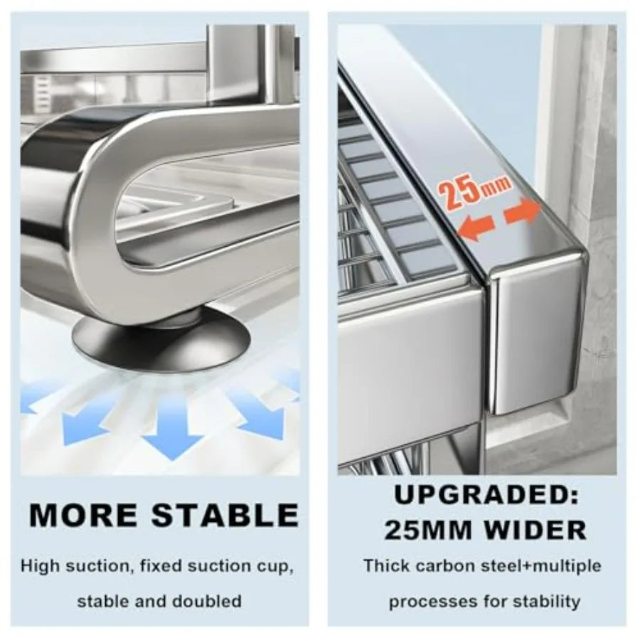 Stainless Steel Over Sink Dish Rack 3 Tier Expandable