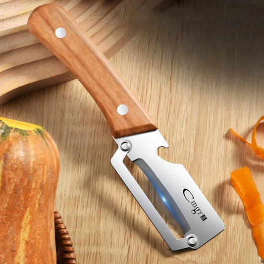 XUANXIANG Stainless Steel Peeler With Wooden Handle For Fruits And Vegetables