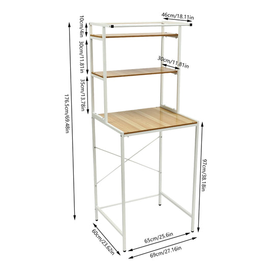 Bymaocar 3 Tier Washing Machine Storage Rack Laundry Organizer