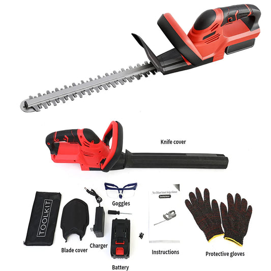 Cordless Hedge Trimmer With Battery Charger